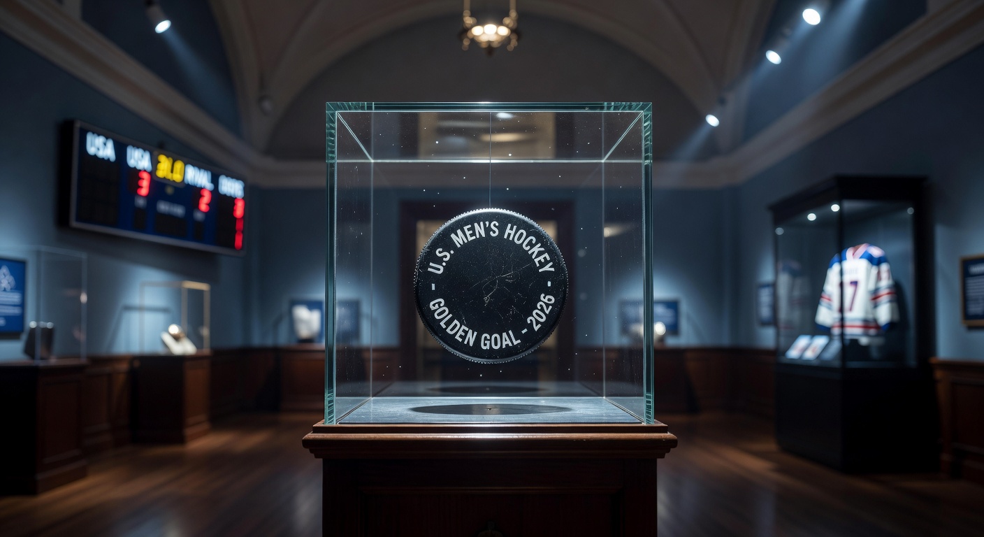 Jack Hughes says Hockey Hall of Fame holds puck from U.S. Olympic men's hockey golden goal