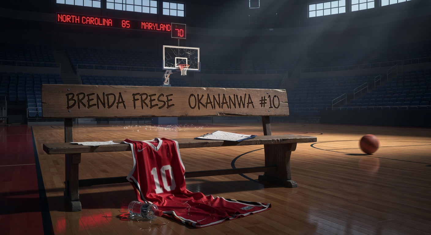 Maryland Coach Brenda Frese Confronts Guard Oluchi Okananwa During NCAA Tournament Loss to North Carolina