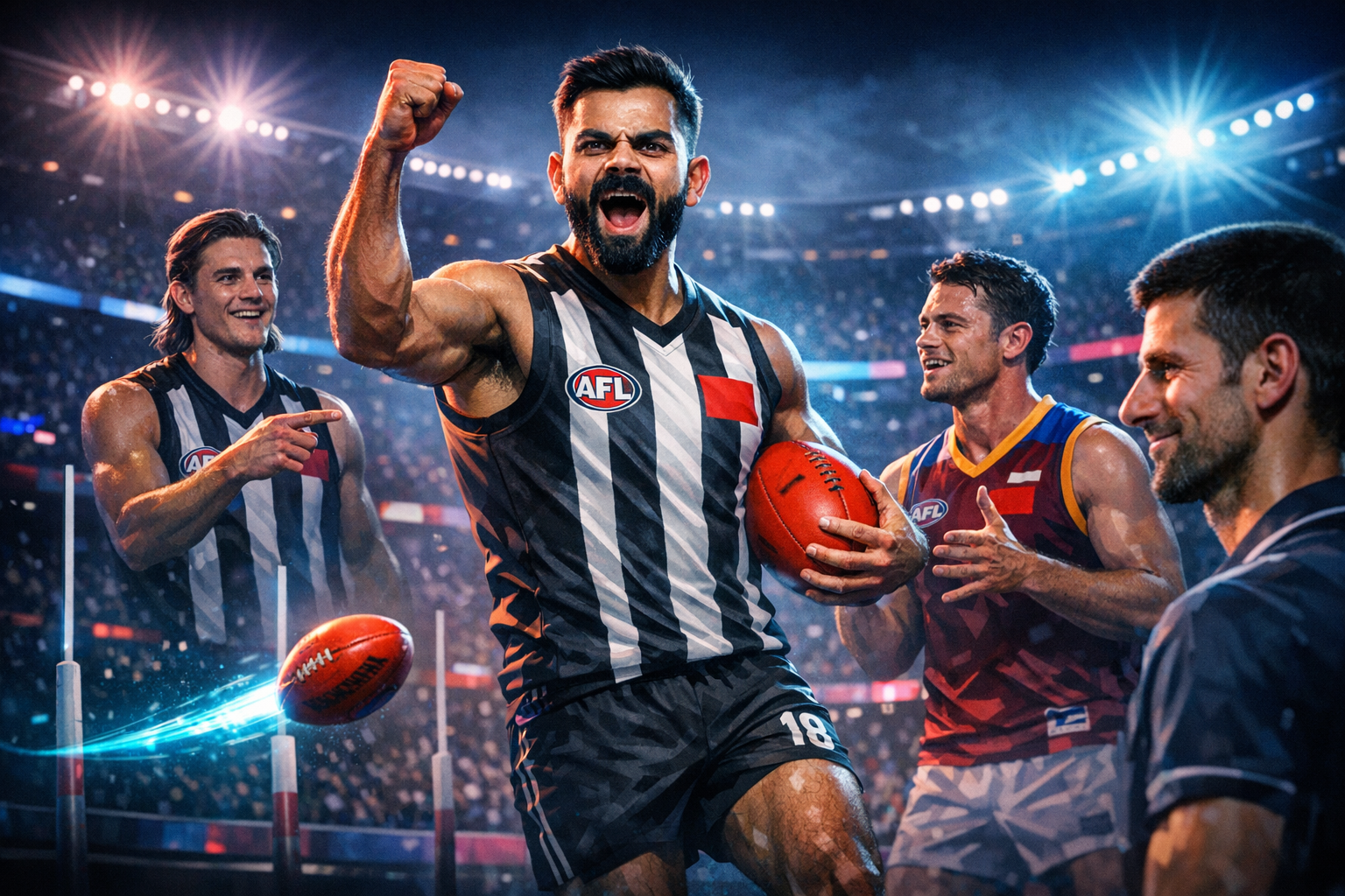 AFL Figures Assign Imaginary Roles to Virat Kohli in Viral Exchange