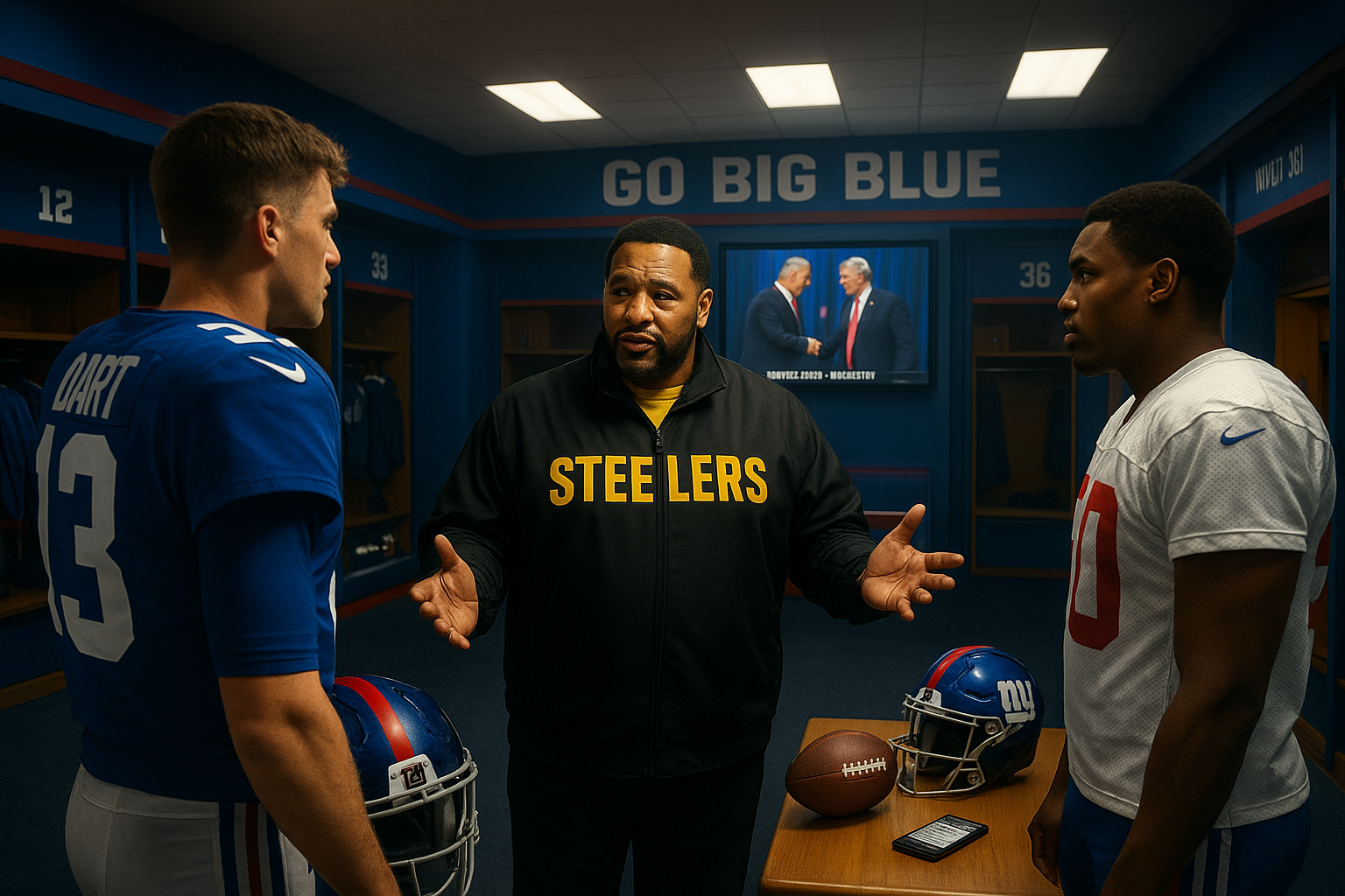 Bettis urges Giants teammates Dart and Carter to find common ground after political rift