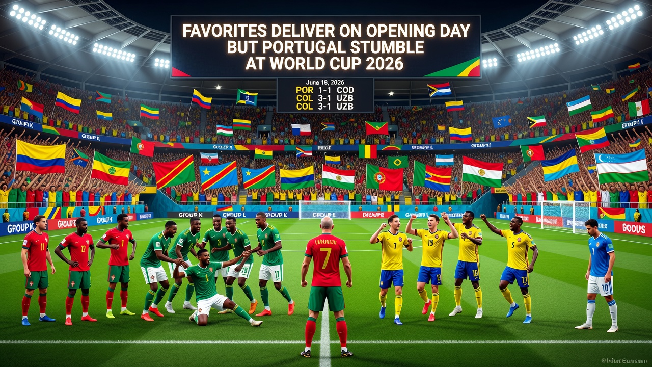 Favorites Deliver on Opening Day but Portugal Stumble at World Cup 2026