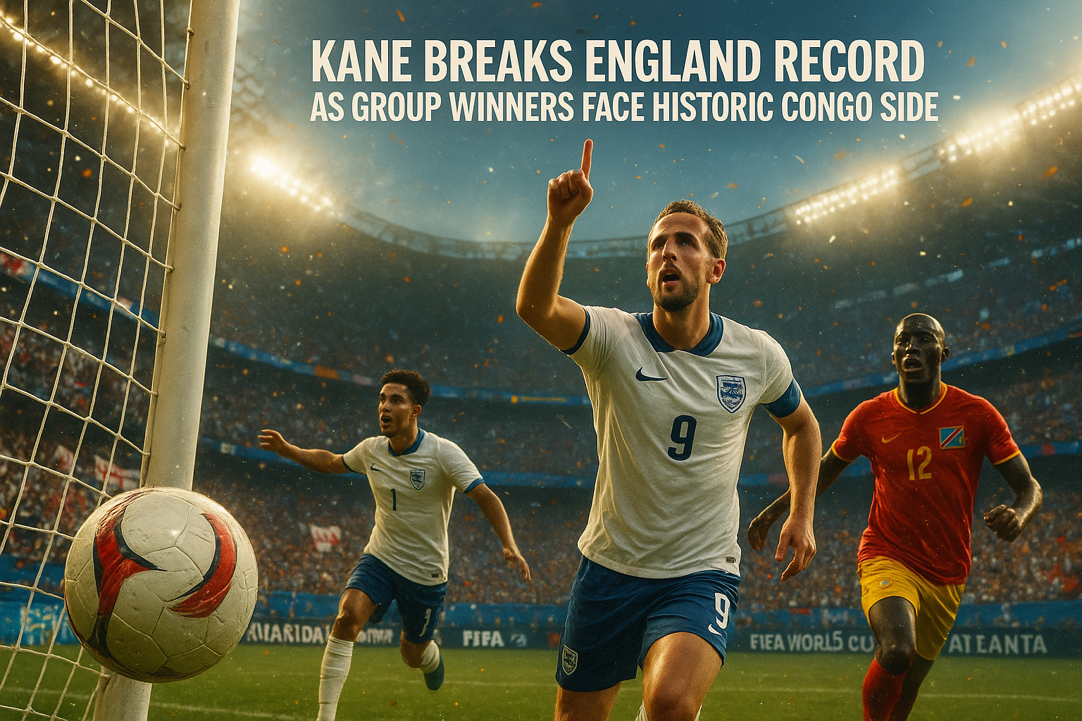 Kane Breaks England Record as Group Winners Face Historic Congo Side