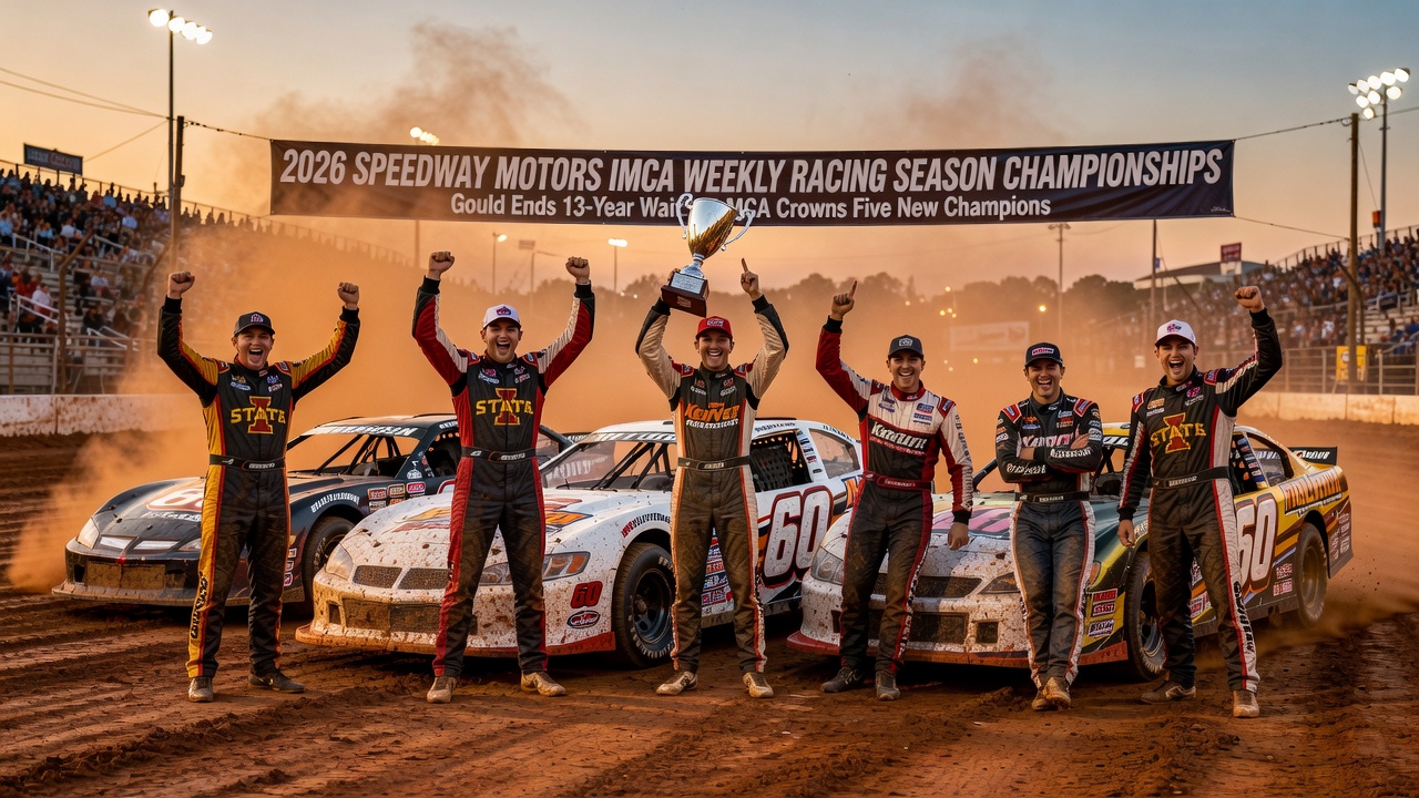 Gould Ends 13-Year Wait as IMCA Crowns Five New Champions